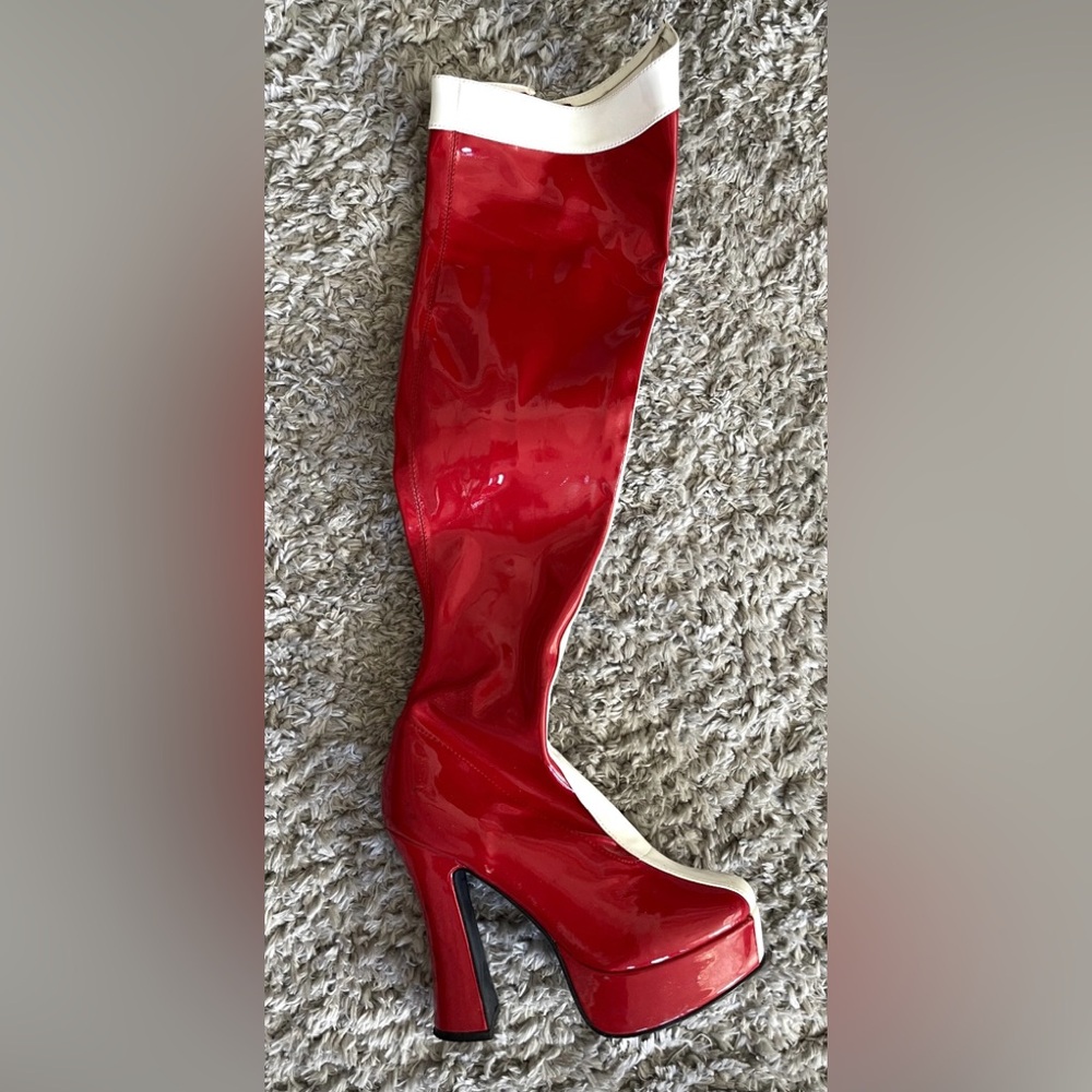 3 Inch Block Heel Boot, Size 7
